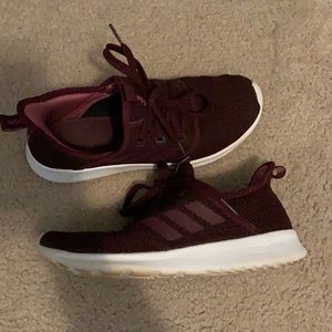 Maroon Adidas cloud foams